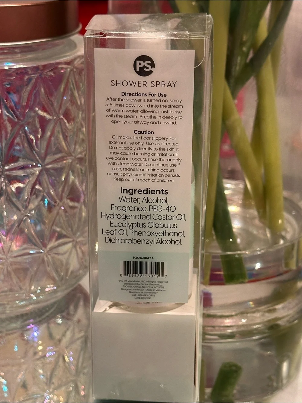 POPSUGAR Eucalyptus Shower Spray Aromatherapy Spa Mist 2 oz New Sealed Wellness